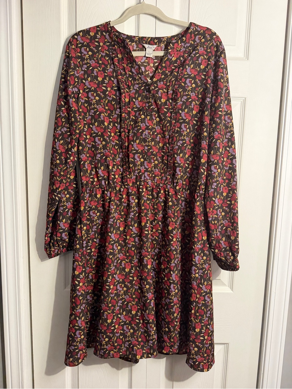 G H Bass & Co floral dress size large - Picture 1 of 8